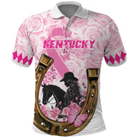 Personalized Kentucky Survivors Polo Shirt Horse Derby Lady Pink Roses