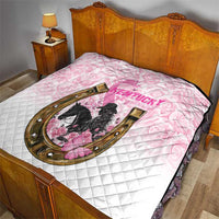 Kentucky Survivors Quilt Horse Derby Lady Pink Roses