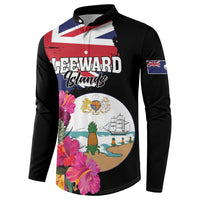 Personalised Bonaire Button Sweatshirt Boneiru Coat of Arms