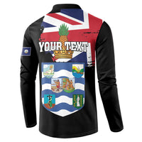 Personalised Bonaire Button Sweatshirt Boneiru Coat of Arms