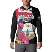 Personalised Bonaire Button Sweatshirt Boneiru Coat of Arms