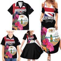 Personalised Bonaire Family Matching Summer Maxi Dress and Hawaiian Shirt Boneiru Coat of Arms