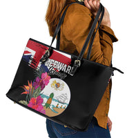 Bonaire Leather Tote Bag Boneiru Coat of Arms