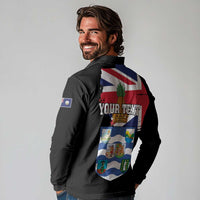 Personalised Bonaire Long Sleeve Polo Shirt Boneiru Coat of Arms