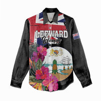 Personalised Bonaire Women Casual Shirt Boneiru Coat of Arms