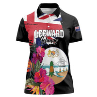 Personalised Bonaire Women Polo Shirt Boneiru Coat of Arms