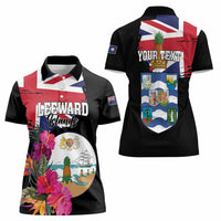 Personalised Bonaire Women Polo Shirt Boneiru Coat of Arms