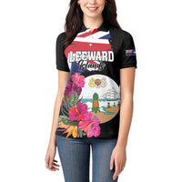 Personalised Bonaire Women Polo Shirt Boneiru Coat of Arms