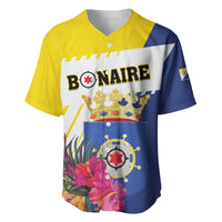 Personalised British Leeward Islands Baseball Jersey Tropical Flower Grunge Style