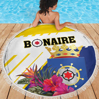 British Leeward Islands Beach Blanket Tropical Flower Grunge Style