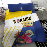 British Leeward Islands Bedding Set Tropical Flower Grunge Style