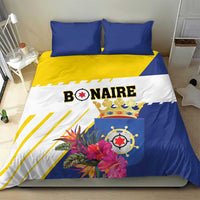 British Leeward Islands Bedding Set Tropical Flower Grunge Style