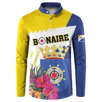 Personalised British Leeward Islands Button Sweatshirt Tropical Flower Grunge Style