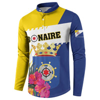 Personalised British Leeward Islands Button Sweatshirt Tropical Flower Grunge Style