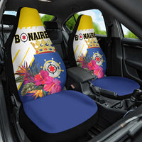 British Leeward Islands Car Seat Cover Tropical Flower Grunge Style