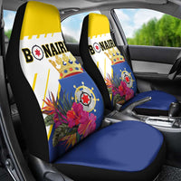 British Leeward Islands Car Seat Cover Tropical Flower Grunge Style