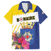 Personalised British Leeward Islands Family Matching Short Sleeve Bodycon Dress and Hawaiian Shirt Tropical Flower Grunge Style