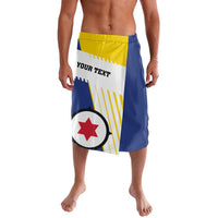 Personalised British Leeward Islands Lavalava Tropical Flower Grunge Style