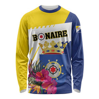 Personalised British Leeward Islands Long Sleeve Shirt Tropical Flower Grunge Style
