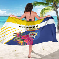 British Leeward Islands Sarong Tropical Flower Grunge Style