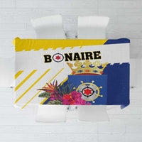 British Leeward Islands Tablecloth Tropical Flower Grunge Style