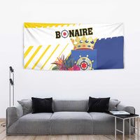 British Leeward Islands Tapestry Tropical Flower Grunge Style