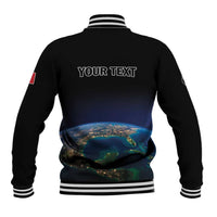 Personalized Gulf Of Mexico Est 1550 Baseball Jacket Gulf Of Mexico From Space