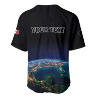 Personalized Gulf Of Mexico Est 1550 Baseball Jersey Gulf Of Mexico From Space