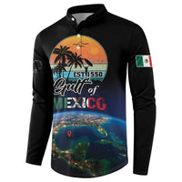 Personalized Gulf Of Mexico Est 1550 Button Sweatshirt Gulf Of Mexico From Space