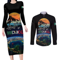 Personalized Gulf Of Mexico Est 1550 Couples Matching Long Sleeve Bodycon Dress and Long Sleeve Button Shirt Gulf Of Mexico From Space