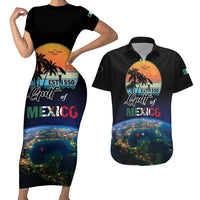 Personalized Gulf Of Mexico Est 1550 Couples Matching Short Sleeve Bodycon Dress and Hawaiian Shirt Gulf Of Mexico From Space