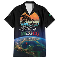 Personalized Gulf Of Mexico Est 1550 Family Matching Off Shoulder Maxi Dress and Hawaiian Shirt Gulf Of Mexico From Space