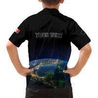 Personalized Gulf Of Mexico Est 1550 Family Matching Puletasi and Hawaiian Shirt Gulf Of Mexico From Space