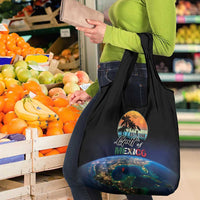 Gulf Of Mexico Est 1550 Grocery Bag Gulf Of Mexico From Space