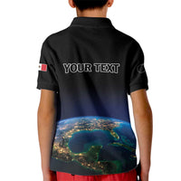 Personalized Gulf Of Mexico Est 1550 Kid Polo Shirt Gulf Of Mexico From Space