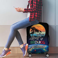 Gulf Of Mexico Est 1550 Luggage Cover Gulf Of Mexico From Space