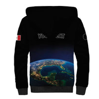 Personalized Gulf Of Mexico Est 1550 Sherpa Hoodie Gulf Of Mexico From Space