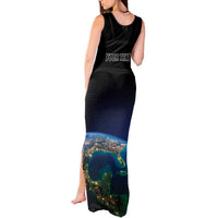 Personalized Gulf Of Mexico Est 1550 Tank Maxi Dress Gulf Of Mexico From Space
