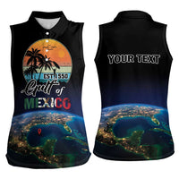 Personalized Gulf Of Mexico Est 1550 Women Sleeveless Polo Shirt Gulf Of Mexico From Space