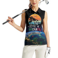 Personalized Gulf Of Mexico Est 1550 Women Sleeveless Polo Shirt Gulf Of Mexico From Space