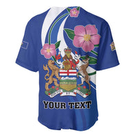 Personalized Canada Alberta Province Baseball Jersey Wild Rose Fortis et liber