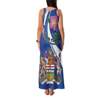 Personalized Canada Alberta Province Family Matching Tank Maxi Dress and Hawaiian Shirt Wild Rose Fortis et liber