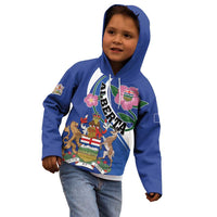 Personalized Canada Alberta Province Kid Hoodie Wild Rose Fortis et liber