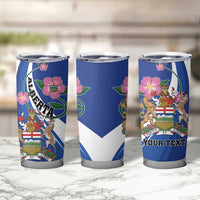 Personalized Canada Alberta Province Tumbler Cup Wild Rose Fortis et liber