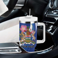 Personalized Canada Alberta Province Tumbler With Handle Wild Rose Fortis et liber