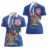 Personalized Canada Alberta Province Women Polo Shirt Wild Rose Fortis et liber