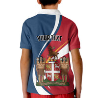 Personalized Canada Newfoundland and Labrador Province Kid Polo Shirt Quaerite prime regnum Dei