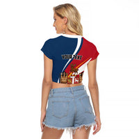 Personalized Canada Newfoundland and Labrador Province Raglan Cropped T Shirt Quaerite prime regnum Dei