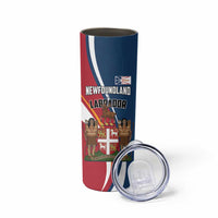 Personalized Canada Newfoundland and Labrador Province Skinny Tumbler Quaerite prime regnum Dei