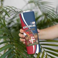 Personalized Canada Newfoundland and Labrador Province Skinny Tumbler Quaerite prime regnum Dei